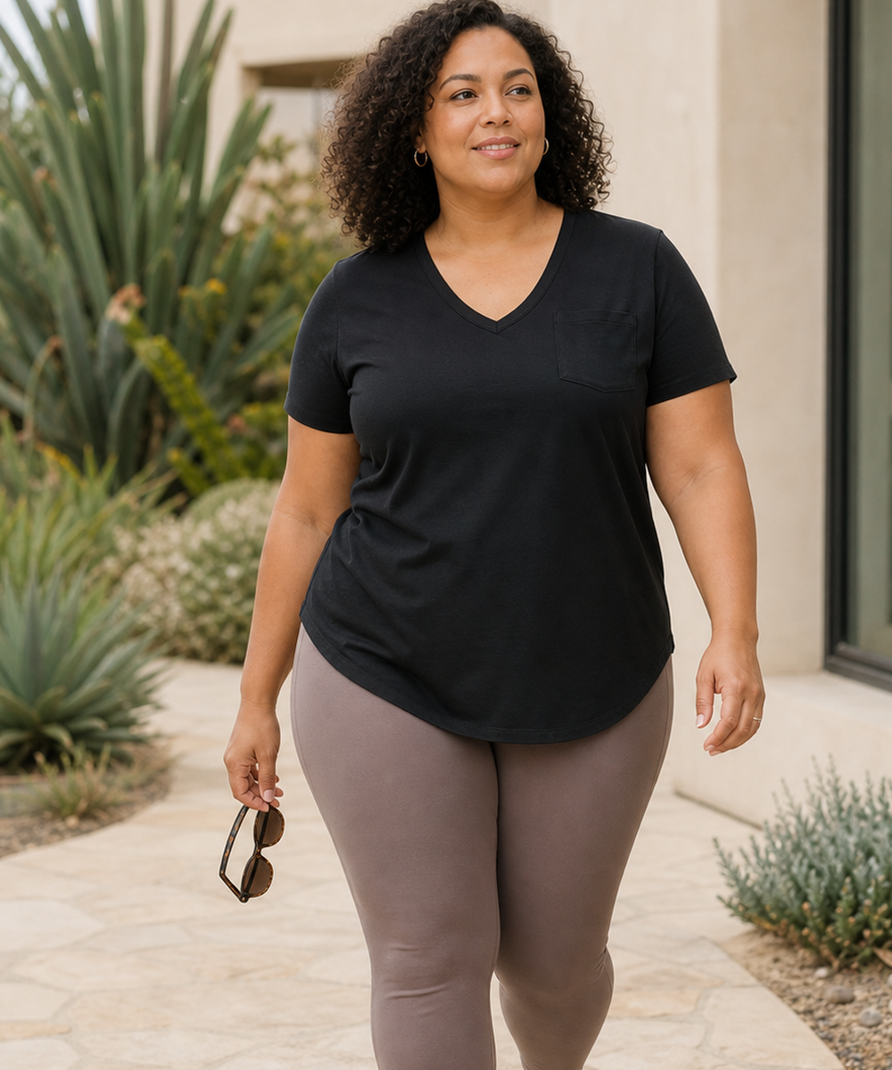 SepiMeli V-neck tee