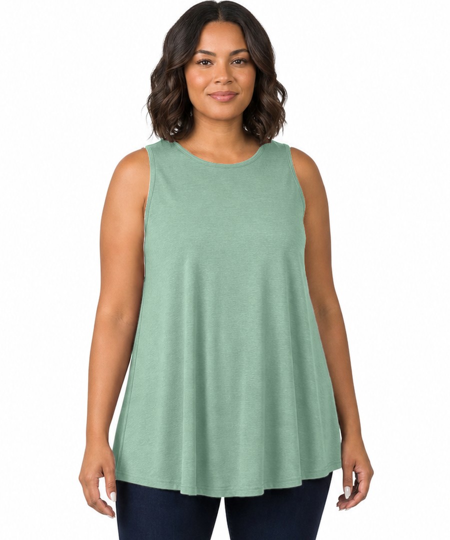 Swing tunic in Basil