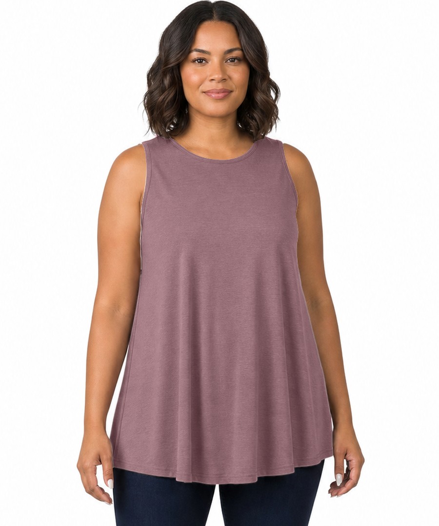 Swing tunic in Dark Mauve